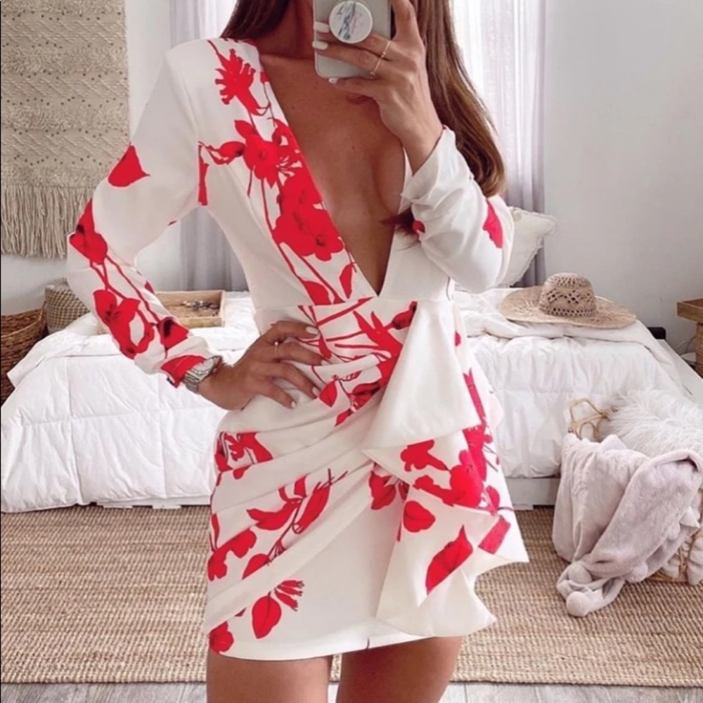 White Red Dress